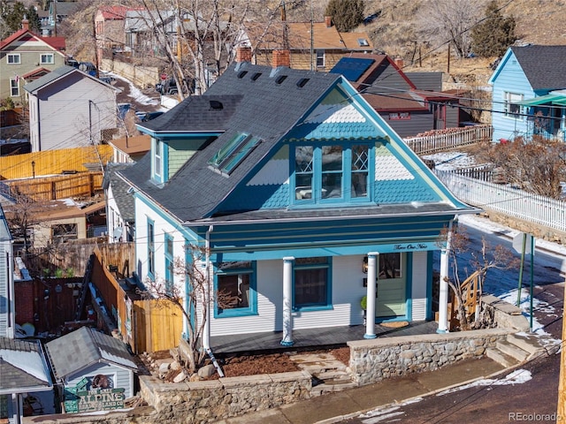 view of front of home with a porch