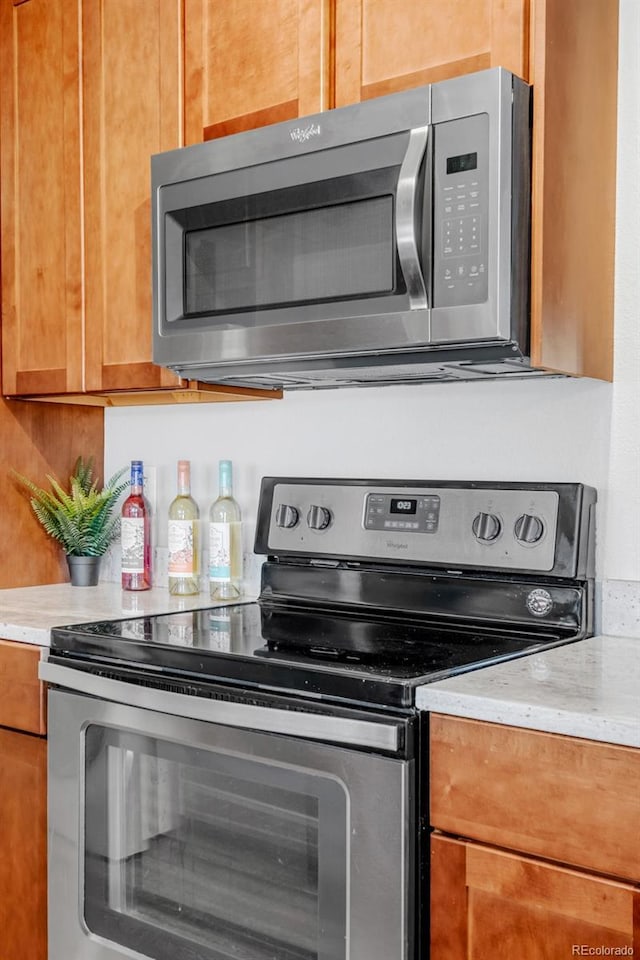 kitchen featuring appliances with stainless steel finishes