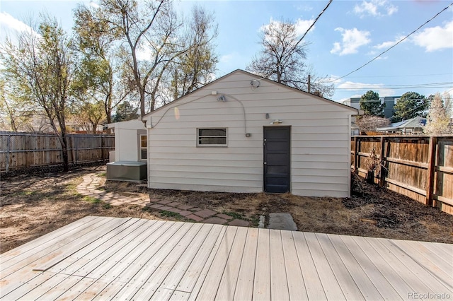 1969 Uinta St, Denver, CO 80220 - wooden terrace with a fenced backyard