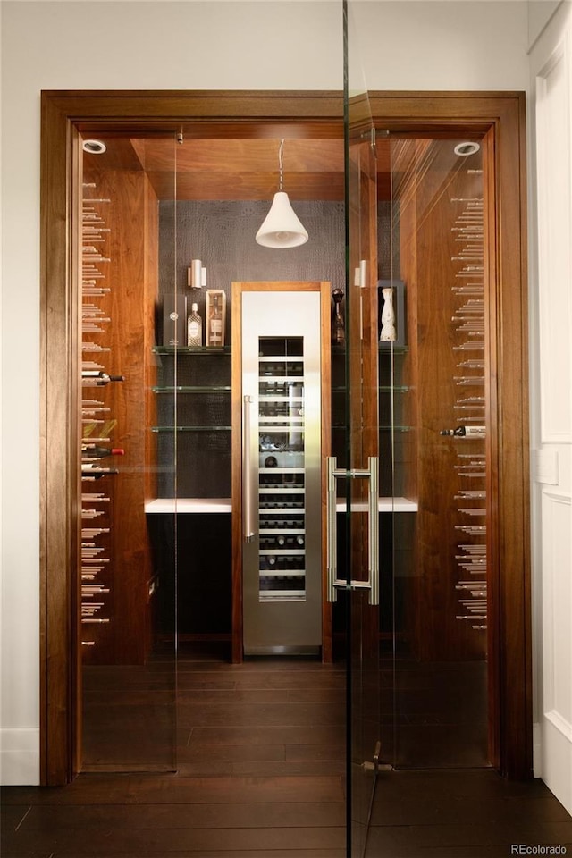 5470 S Highline Cir, Greenwood Village, CO 80121 - wine cellar featuring wood-type flooring