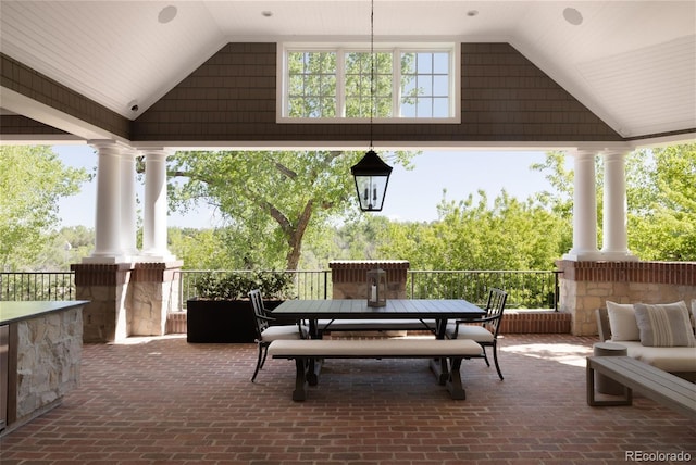5470 S Highline Cir, Greenwood Village, CO 80121 - view of patio with outdoor dining area
