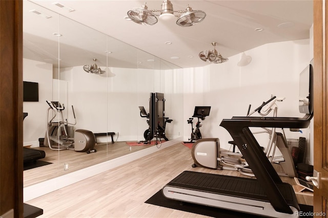 5470 S Highline Cir, Greenwood Village, CO 80121 - exercise area with wood finished floors and baseboards