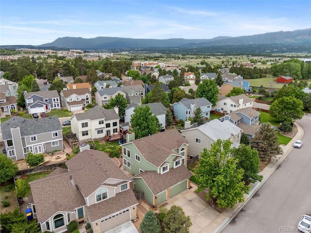 2035 Springcrest Rd, Colorado Springs, CO 80920 - aerial perspective of suburban area featuring mountains