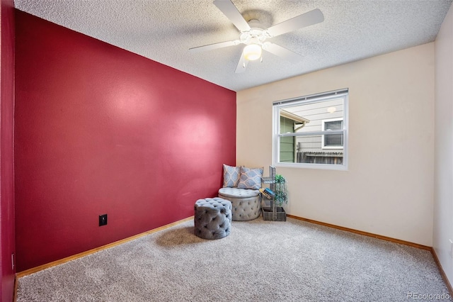 2035 Springcrest Rd, Colorado Springs, CO 80920 - unfurnished room featuring carpet flooring, a textured ceiling, and a ceiling fan