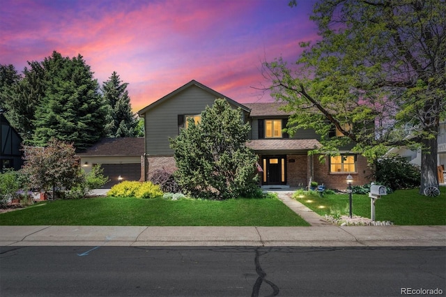 5755 S Fulton Way, Greenwood Village, CO 80111 - traditional-style house with a front lawn and a porch