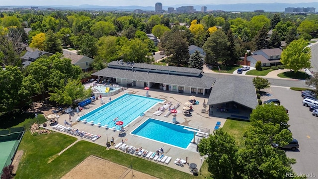 5755 S Fulton Way, Greenwood Village, CO 80111 - view of subject property featuring a pool
