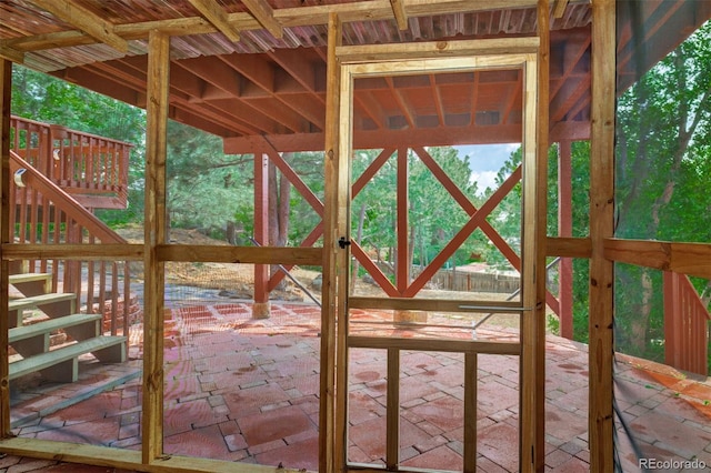 969 Pulpit Rock Ct, Colorado Springs, CO 80918 - view of patio / terrace featuring stairway
