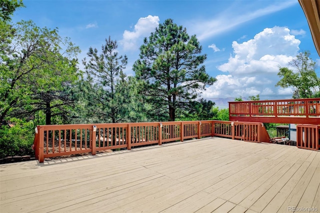 969 Pulpit Rock Ct, Colorado Springs, CO 80918 - view of wooden terrace