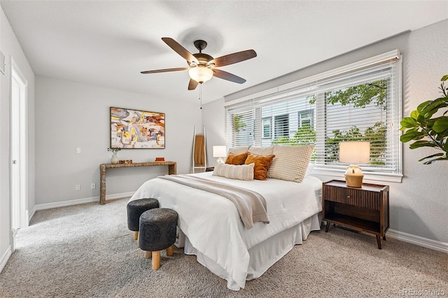 2319 Decatur St, Denver, CO 80211 - bedroom with light colored carpet and a ceiling fan