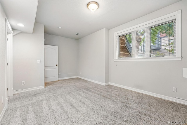 2319 Decatur St, Denver, CO 80211 - carpeted spare room with baseboards and recessed lighting