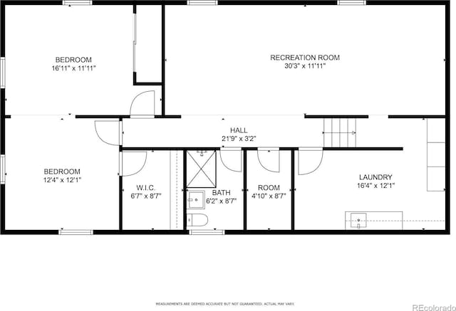 1920 S Niagara St, Denver, CO 80224 - view of floor plan / room layout