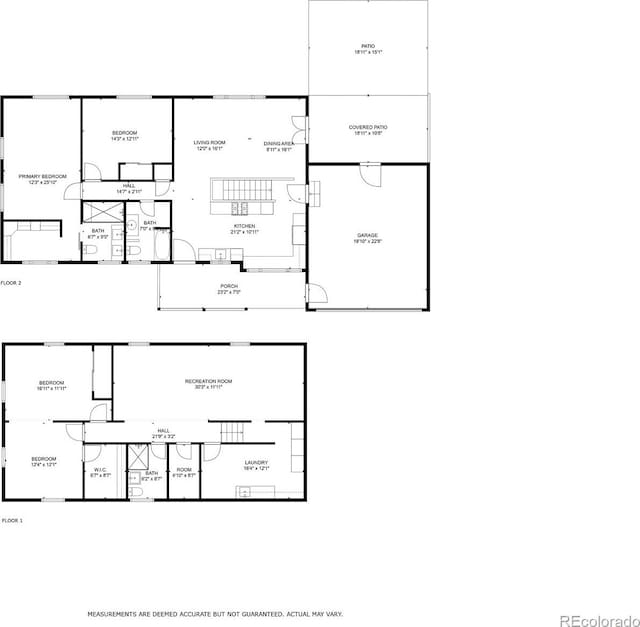 1920 S Niagara St, Denver, CO 80224 - view of property floor plan