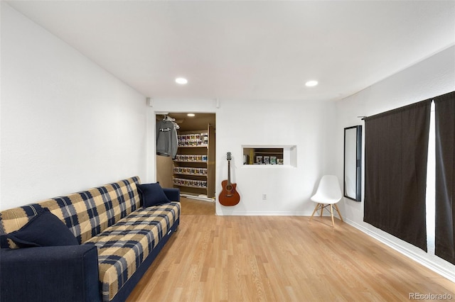 805 5th St, Fort Lupton, CO 80621 - living room featuring light wood-style floors and recessed lighting