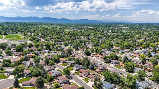 6441 W 73rd Pl, Arvada, CO 80003 - aerial view of residential area with a mountainous background