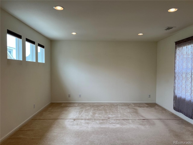 11947 Riverstone Cir Unit 7F, Henderson, CO 80640 - unfurnished room with light carpet, recessed lighting, and baseboards