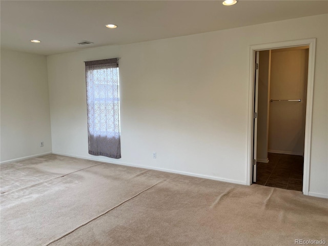 11947 Riverstone Cir Unit 7F, Henderson, CO 80640 - empty room with light carpet, recessed lighting, and baseboards