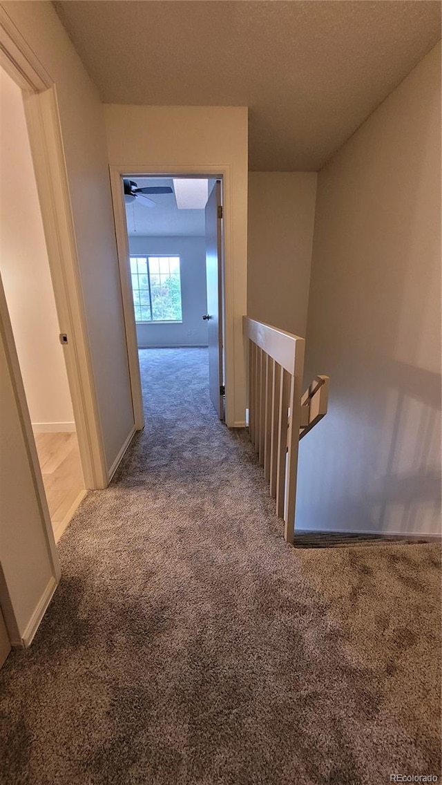 1818 S Quebec Way Unit 5-7, Denver, CO 80231 - corridor featuring an upstairs landing, carpet, and baseboards