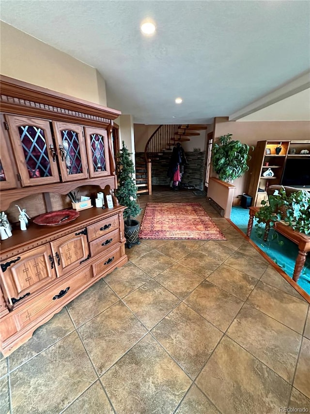 4618 SE Summit Trl, Evergreen, CO 80439 - hall featuring stairs and recessed lighting