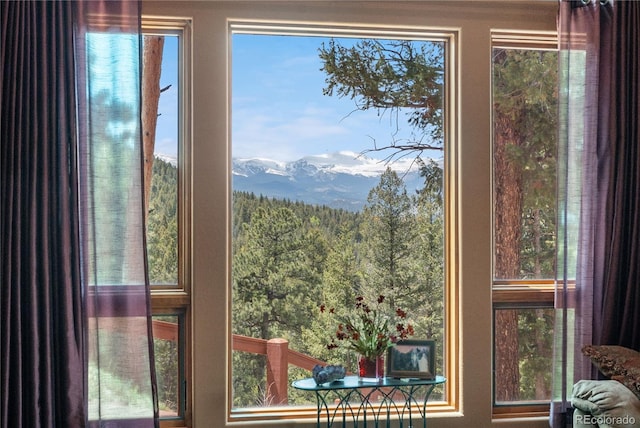 4618 SE Summit Trl, Evergreen, CO 80439 - detailed view of a heavily wooded area