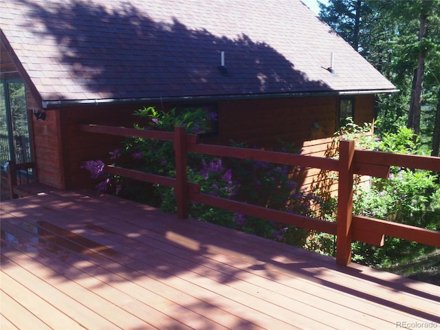 4618 SE Summit Trl, Evergreen, CO 80439 - view of wooden terrace