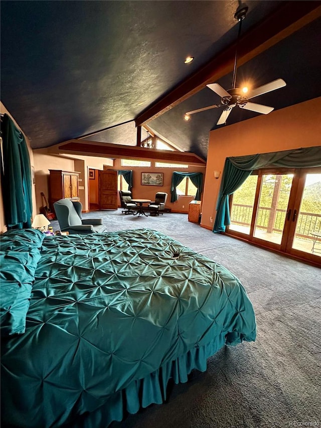 4618 SE Summit Trl, Evergreen, CO 80439 - bedroom with carpet floors and access to exterior