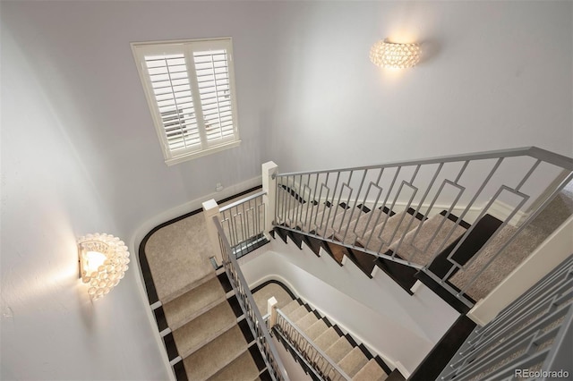 view of staircase