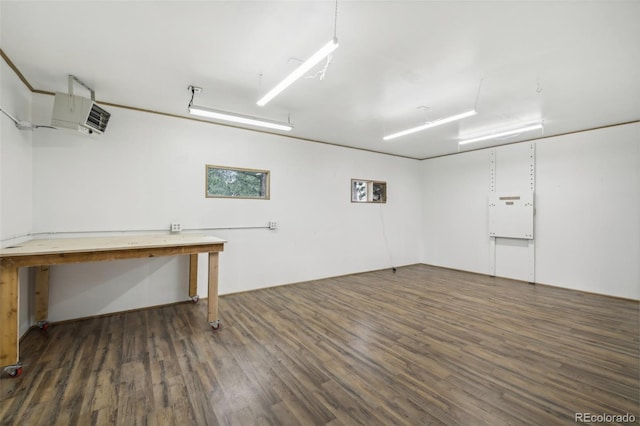 below grade area with wood finished floors