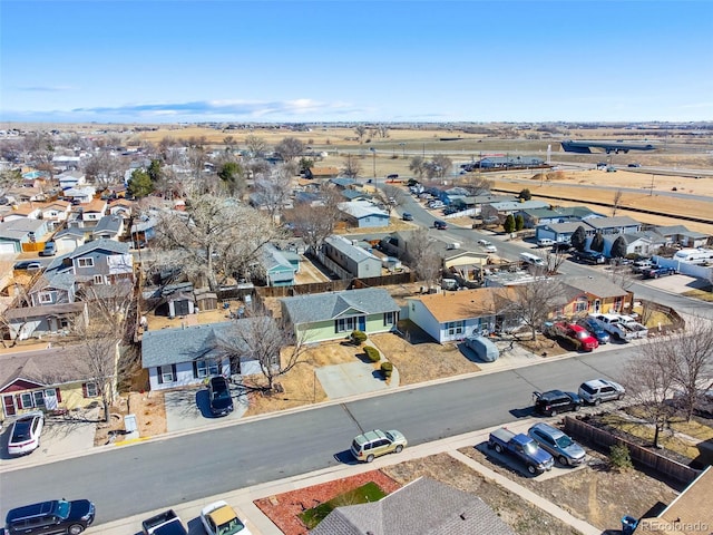 drone / aerial view featuring a residential view