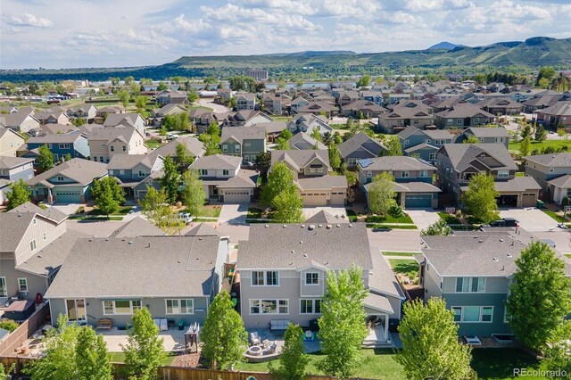 15389 W 50th Dr, Golden, CO 80403 - aerial view of residential area featuring a mountain backdrop