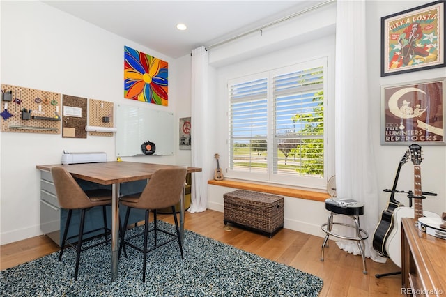 9158 Martin Luther King Blvd, Denver, CO 80238 - dining space with wood finished floors and recessed lighting