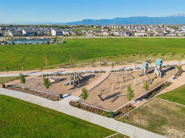 aerial perspective of suburban area