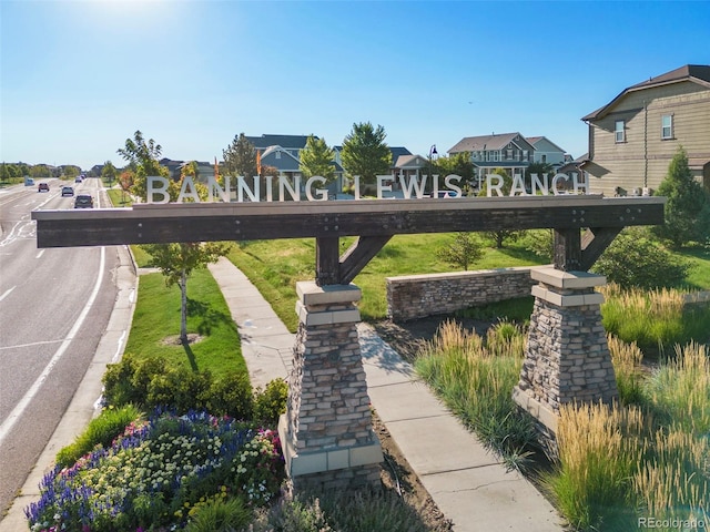 view of community with a residential view