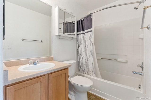 5798 Biscay St, Denver, CO 80249 - bathroom with shower / bath combination with curtain, vanity, and toilet