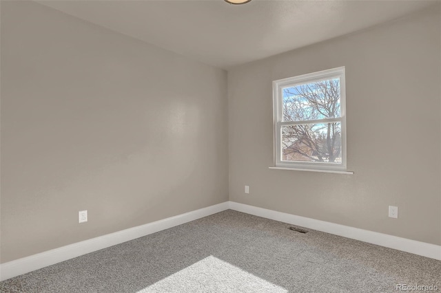 spare room featuring carpet floors