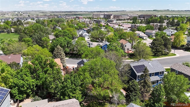 aerial perspective of suburban area