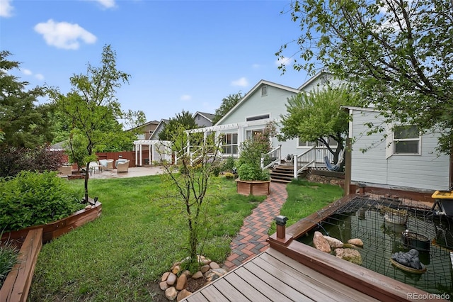 7330 Cotton Dr, Colorado Springs, CO 80923 - rear view of property with an outdoor living space, a patio area, and a wooden deck