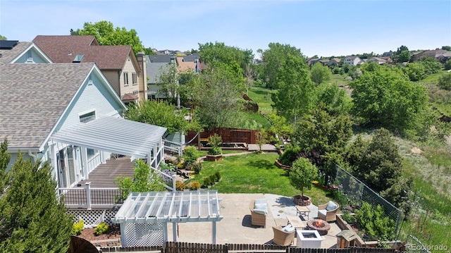 7330 Cotton Dr, Colorado Springs, CO 80923 - aerial perspective of suburban area