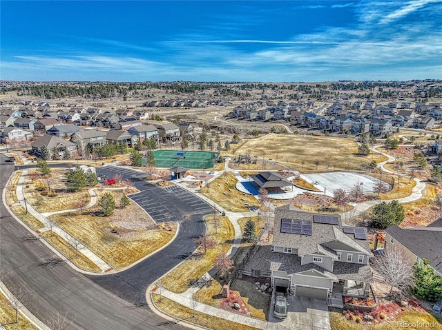 birds eye view of property featuring a residential view