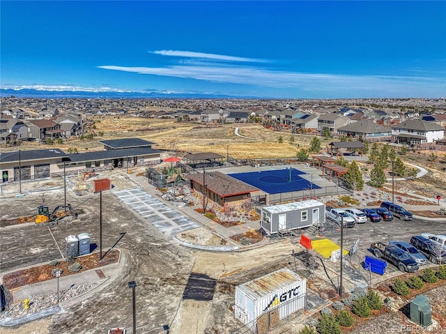 drone / aerial view with a residential view