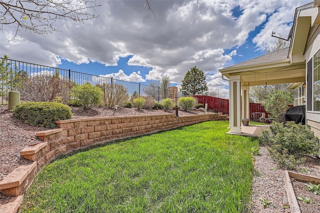 23808 E Bellewood Dr, Aurora, CO 80016 - fenced backyard with a patio