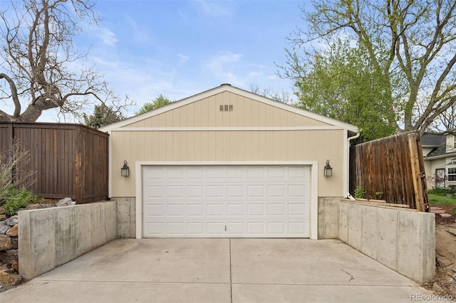 1100 Pontiac St, Denver, CO 80220 - detached garage featuring fence