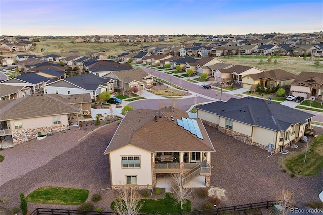 birds eye view of property featuring a residential view