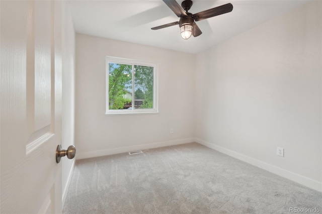 6337 W 68th Pl, Arvada, CO 80003 - carpeted spare room featuring baseboards and a ceiling fan