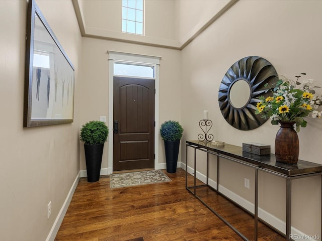 2363 Primo Rd Unit A, Highlands Ranch, CO 80129 - entryway with wood finished floors and baseboards