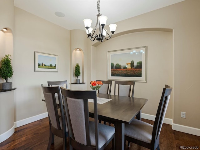 2363 Primo Rd Unit A, Highlands Ranch, CO 80129 - dining space with a chandelier and wood finished floors