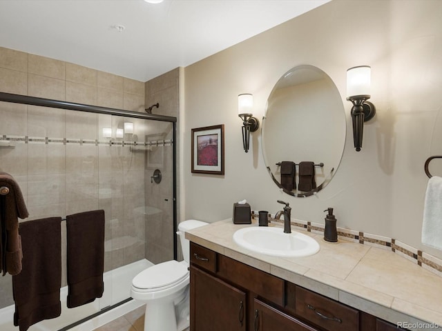 2363 Primo Rd Unit A, Highlands Ranch, CO 80129 - bathroom with a stall shower and vanity
