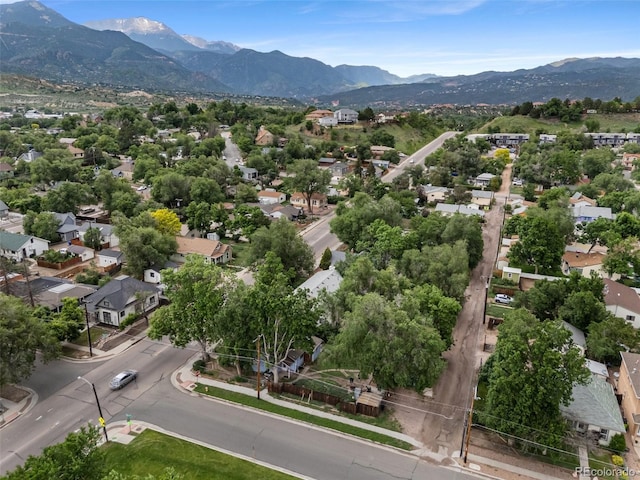 2402 W Uintah St, Colorado Springs, CO 80904 - aerial view of residential area with a mountainous background