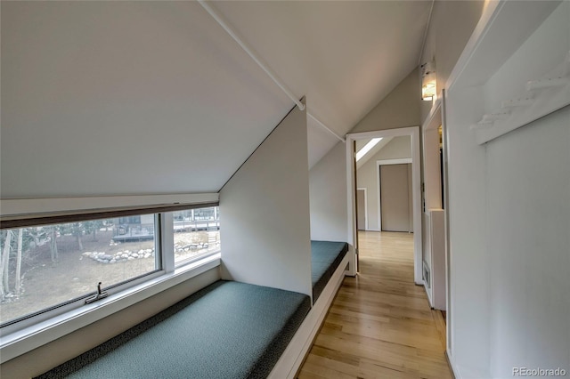 21650 US Highway 6 Unit 2096, Dillon, CO 80435 - hall with vaulted ceiling and light wood-type flooring