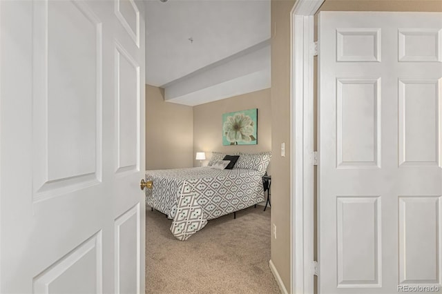 bedroom with carpet floors