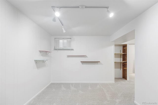 9453 W Utah Pl, Lakewood, CO 80232 - below grade area with track lighting, carpet flooring, and baseboards